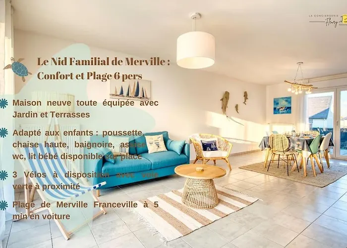 Le Nid Familial De Merville Maison Neuve Proche Plage 6 Pers